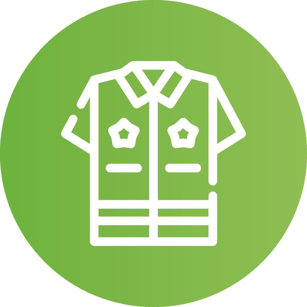 Police Uniform Creative Icon Design vector