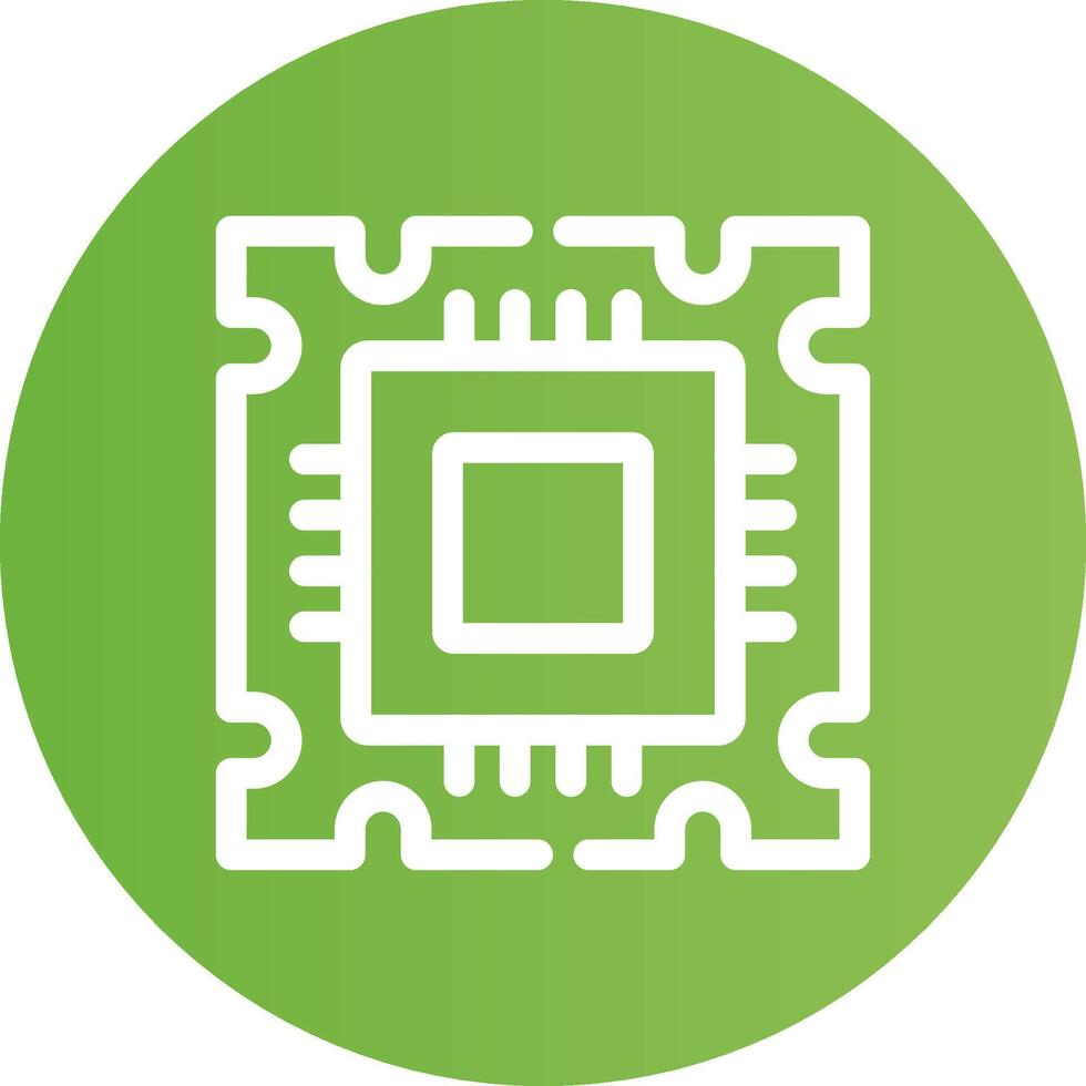 Processor Creative Icon Design vector