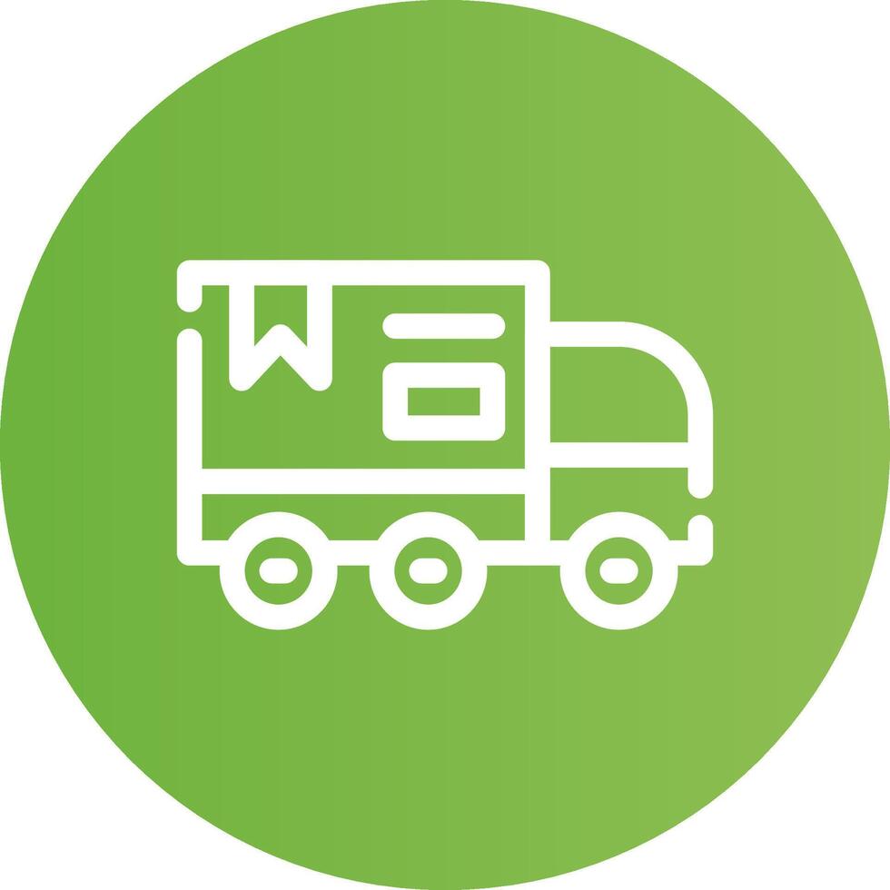 Delivery Truck Creative Icon Design vector