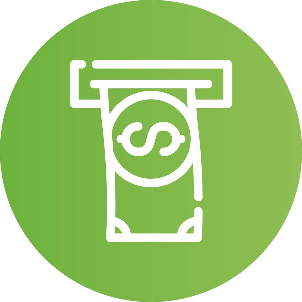 Withdrawal Creative Icon Design vector