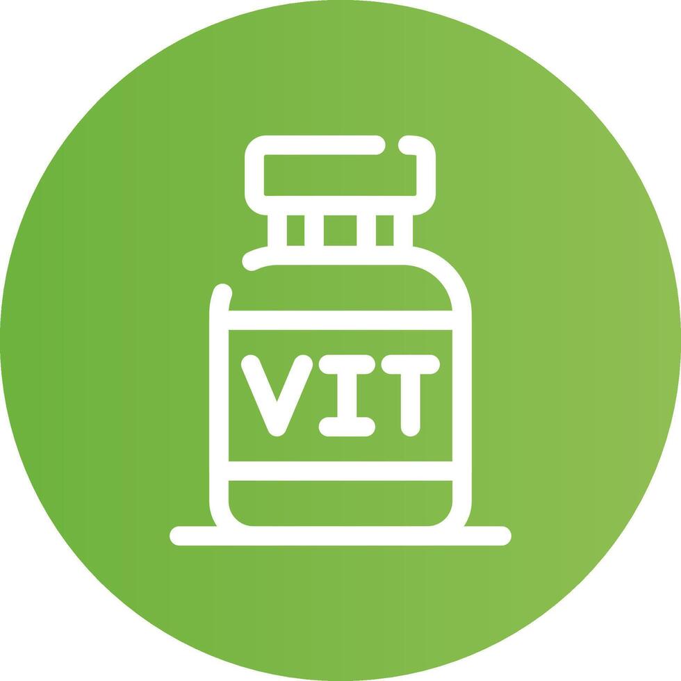 diseño de icono creativo de vitaminas vector