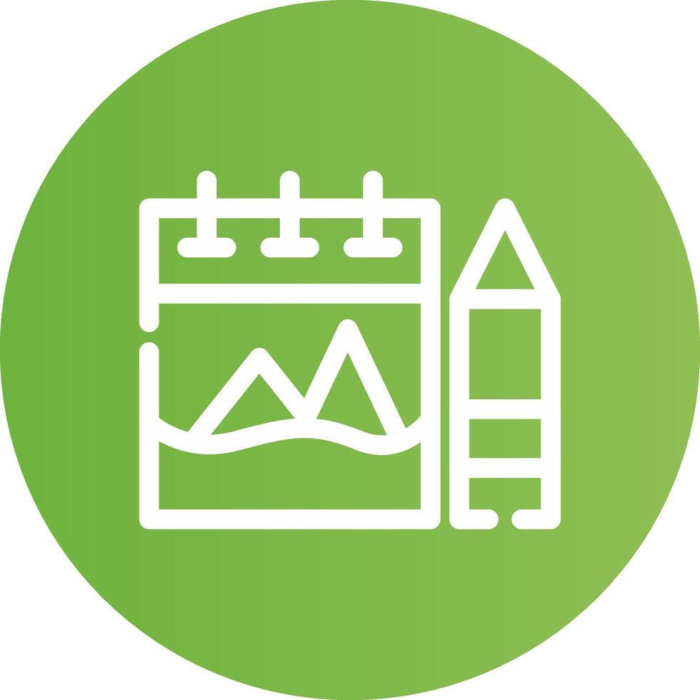 Sketchbook Creative Icon Design vector