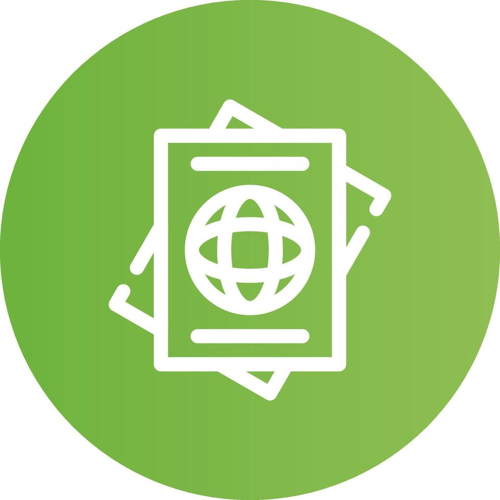 Passport Creative Icon Design vector