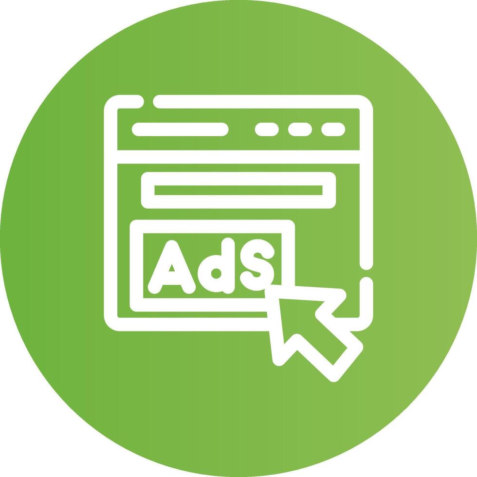 Advertising Creative Icon Design vector