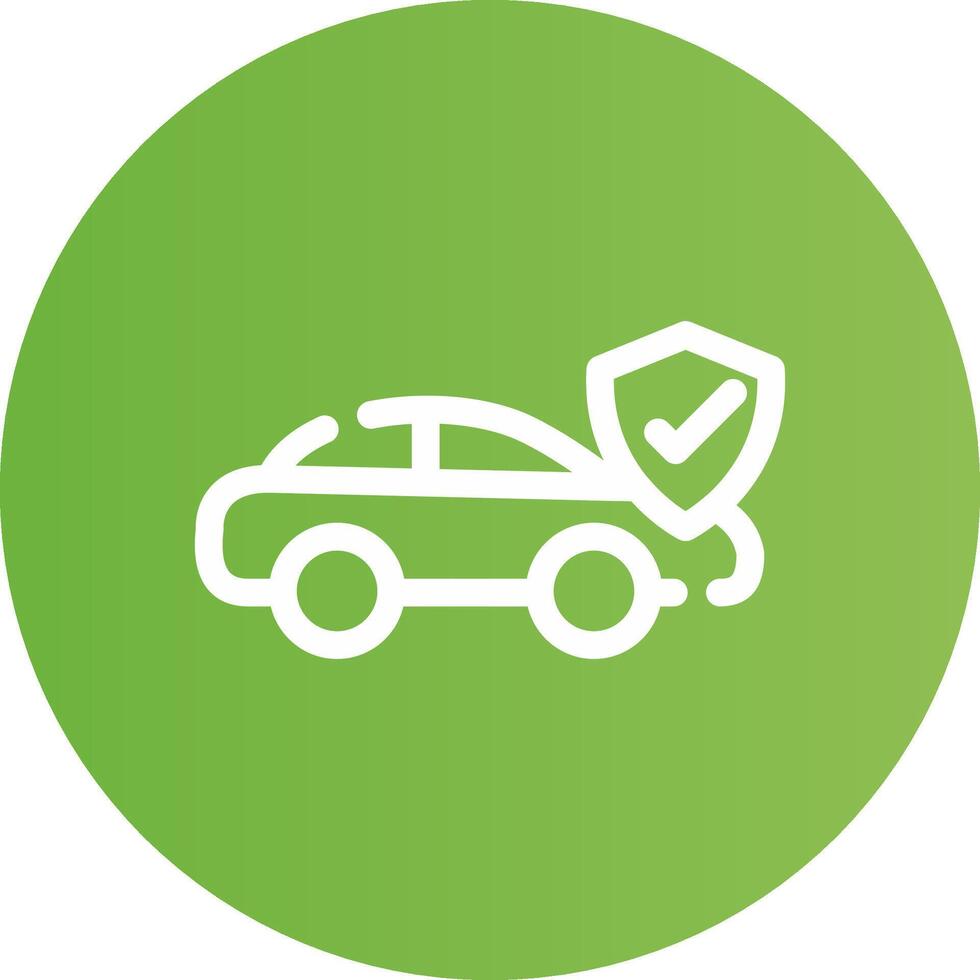 Car Insurance Creative Icon Design vector