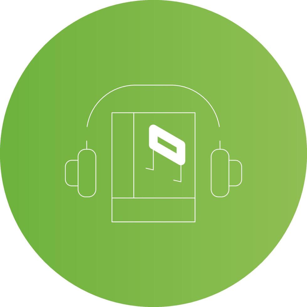 Audio Book Creative Icon Design vector
