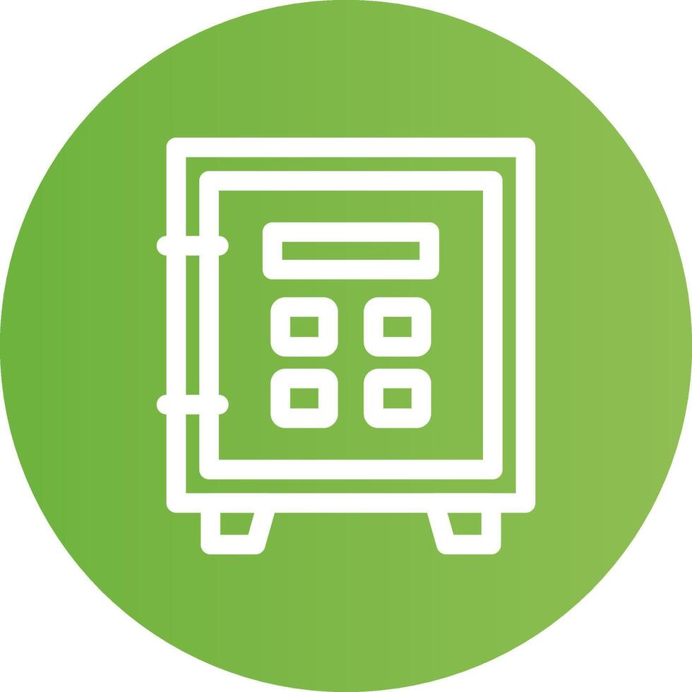 Safe Lock Creative Icon Design vector