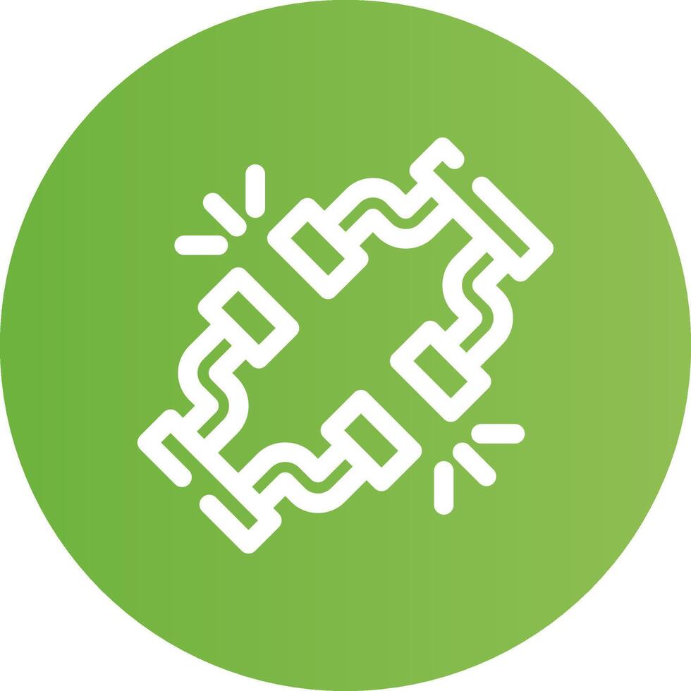 Broken Wire Creative Icon Design vector