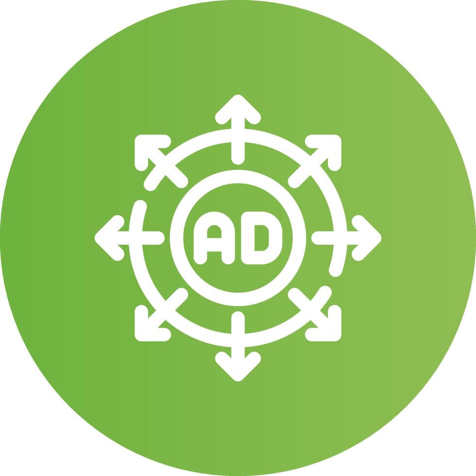 Advertising Submission Creative Icon Design vector