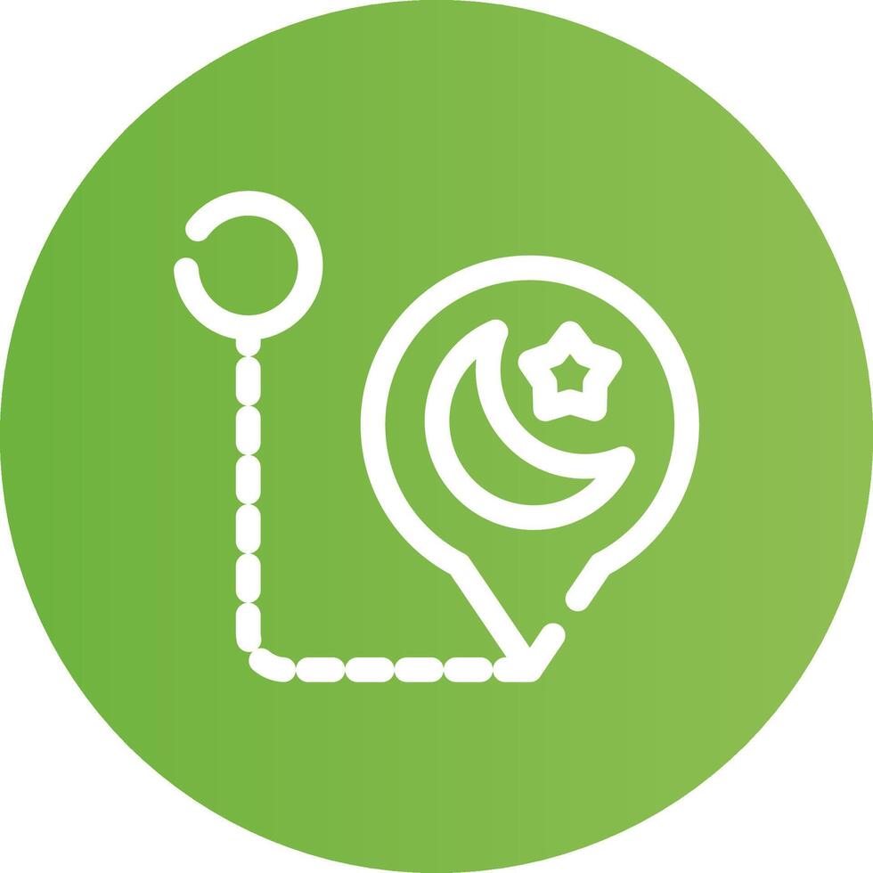 Pilgrimage Creative Icon Design vector