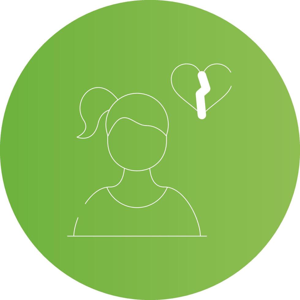Alone Creative Icon Design vector