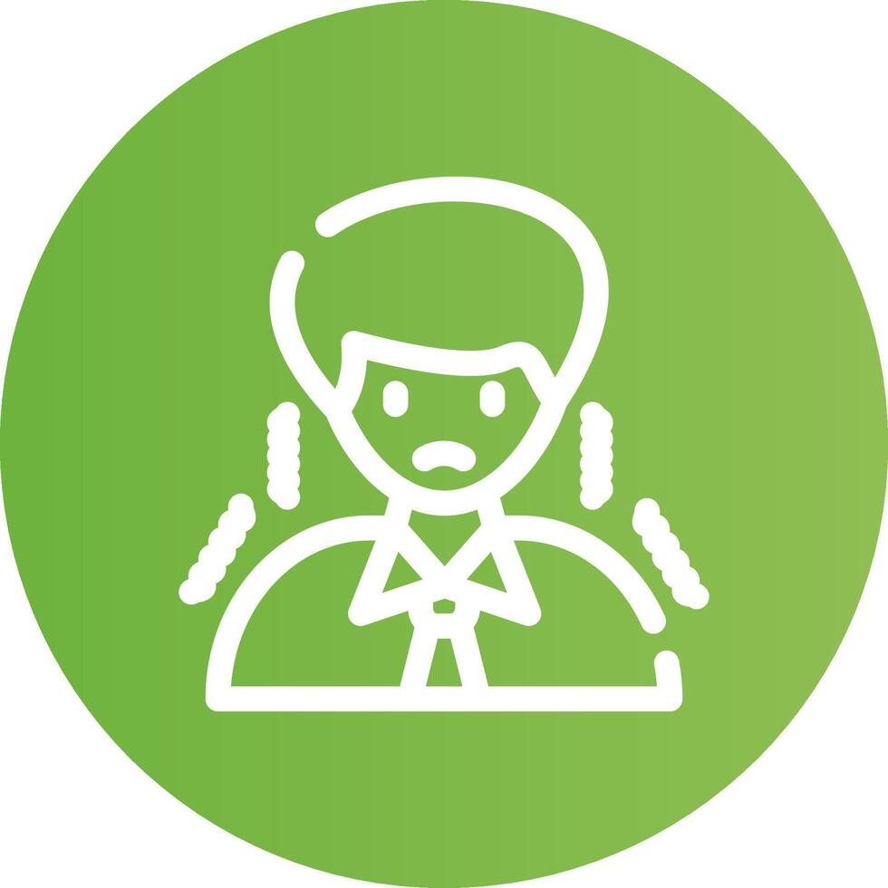 Nervous Creative Icon Design vector