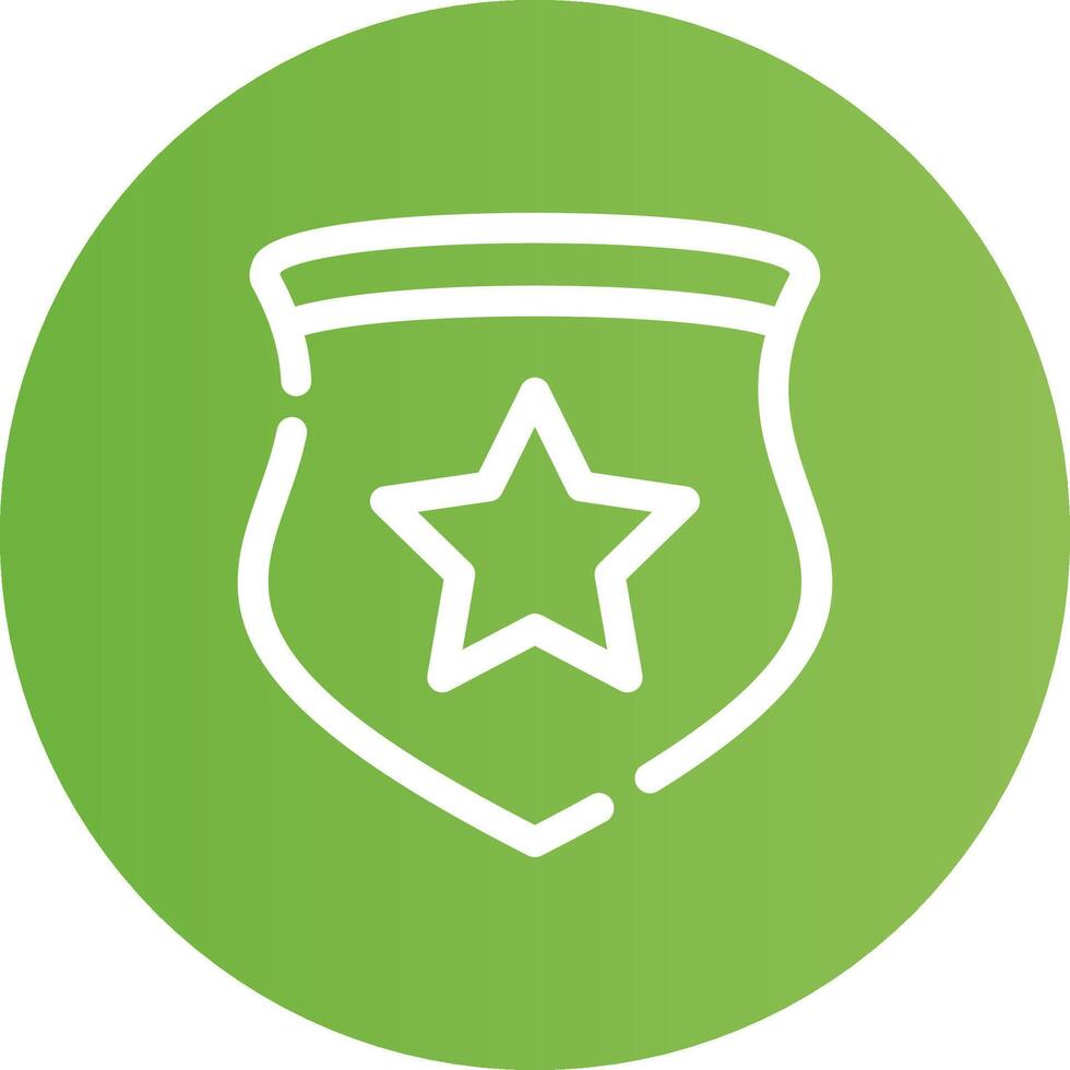Police Badge Creative Icon Design vector