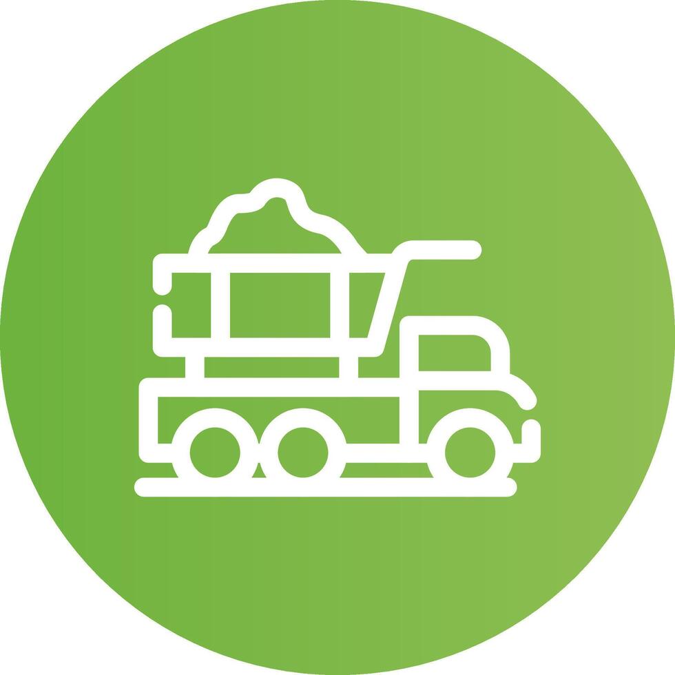 Dump Truck Creative Icon Design vector