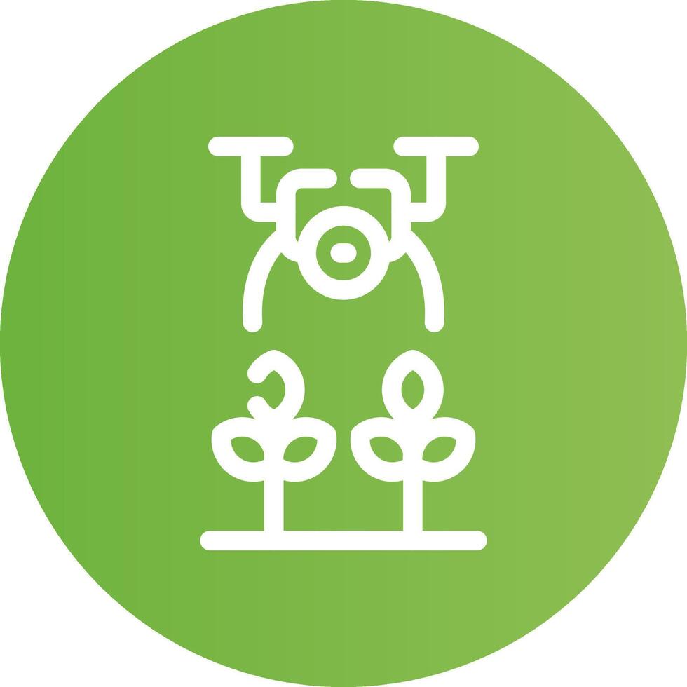 Agricultural Drones Creative Icon Design vector