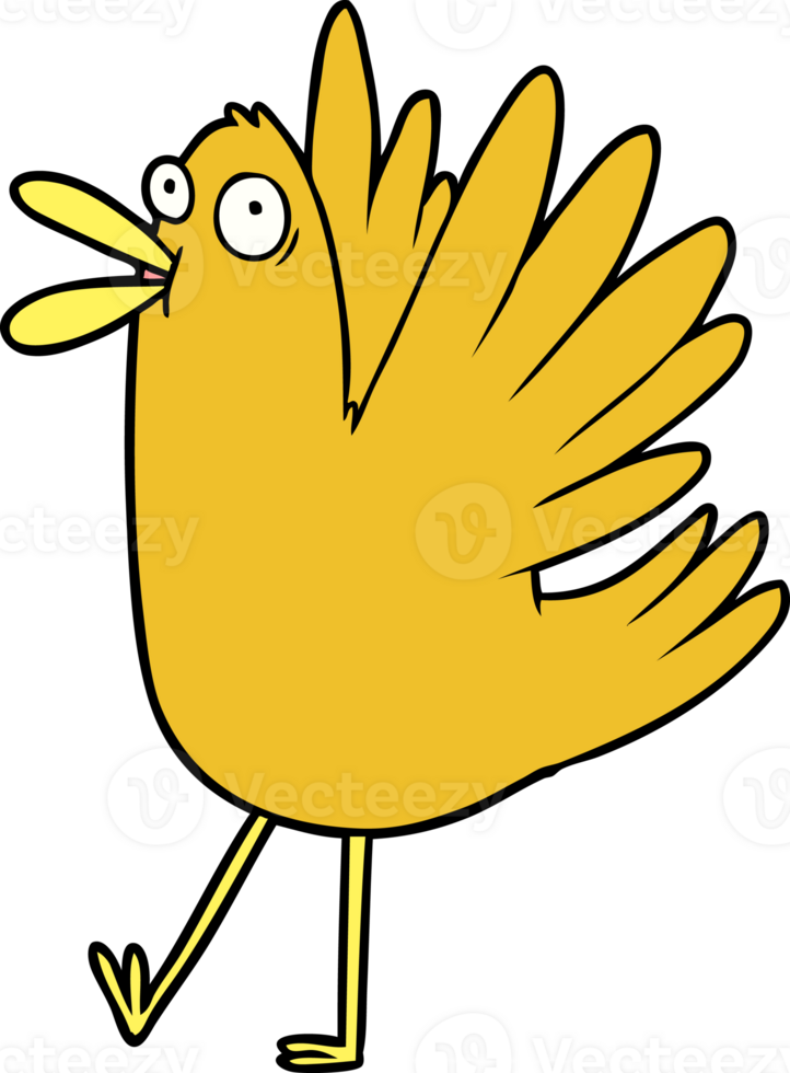 cartoon squawking bird png