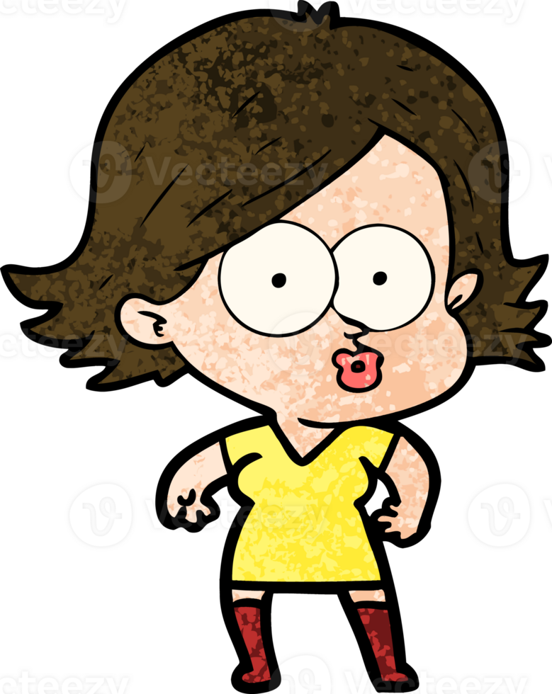 cartoon girl pouting png