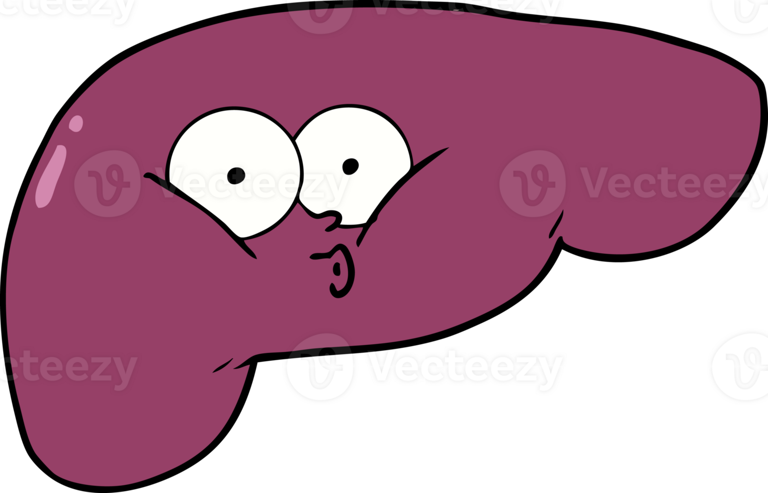 cartoon curious liver png