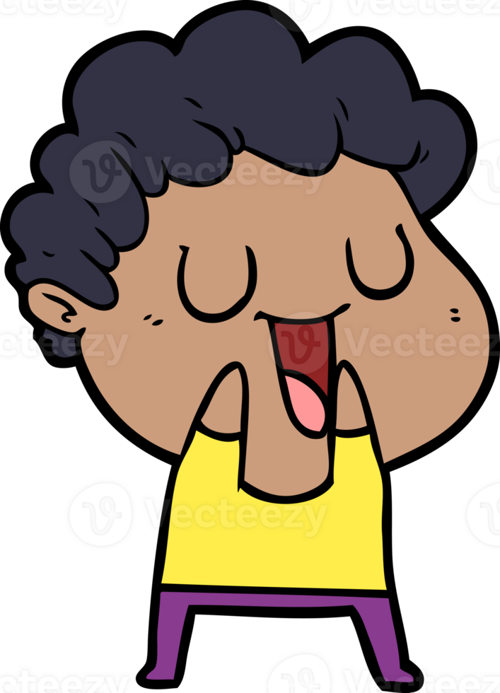 laughing cartoon man png