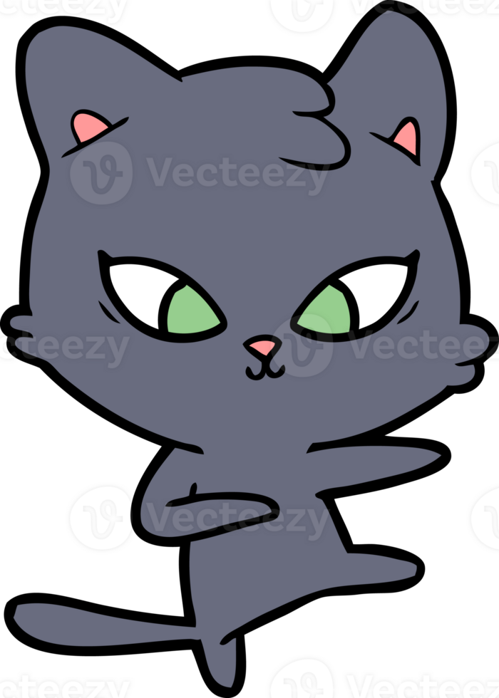 lindo gato de dibujos animados png