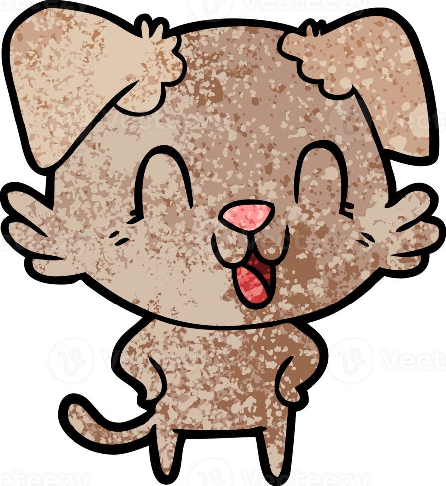 laughing cartoon dog png