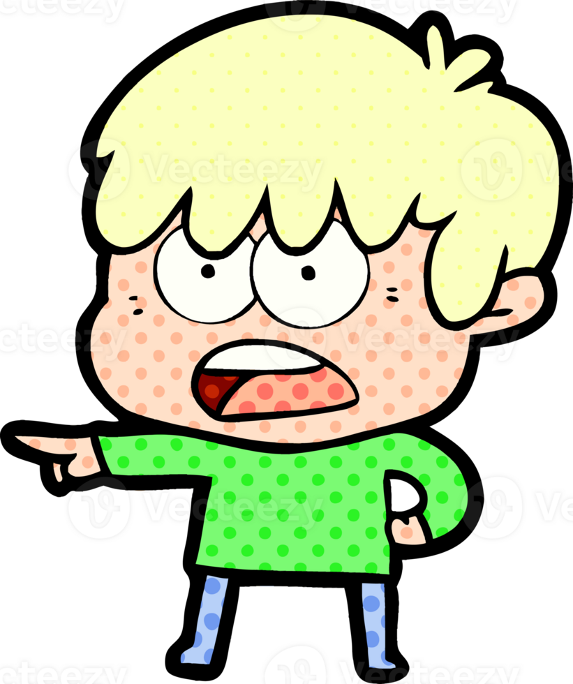 worried cartoon boy png