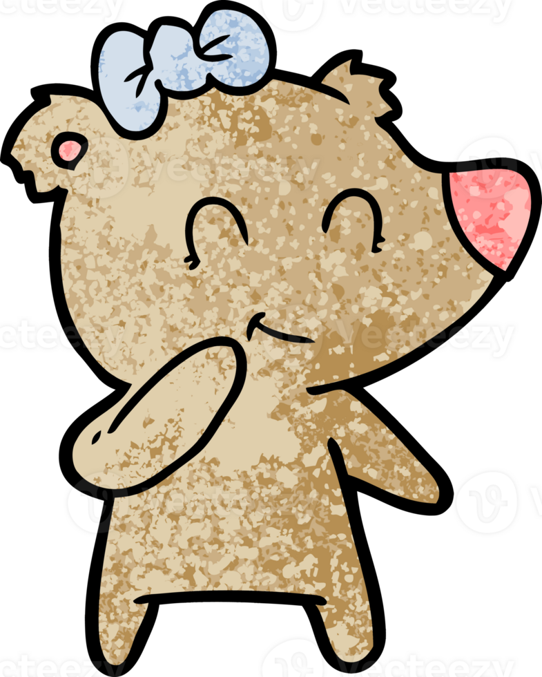 female bear cartoon png