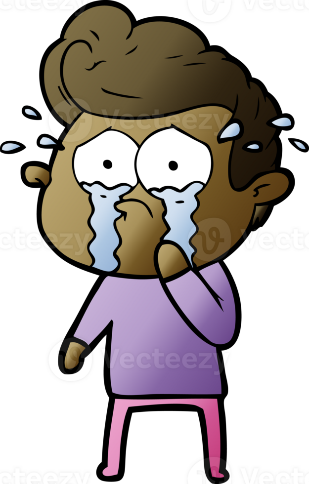 cartoon crying man png