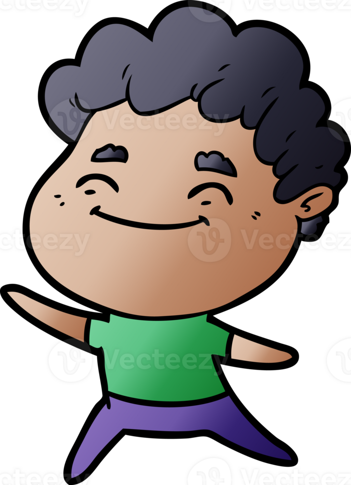 cartoon friendly man png