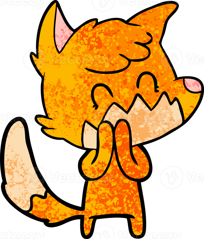 cartoon friendly fox png