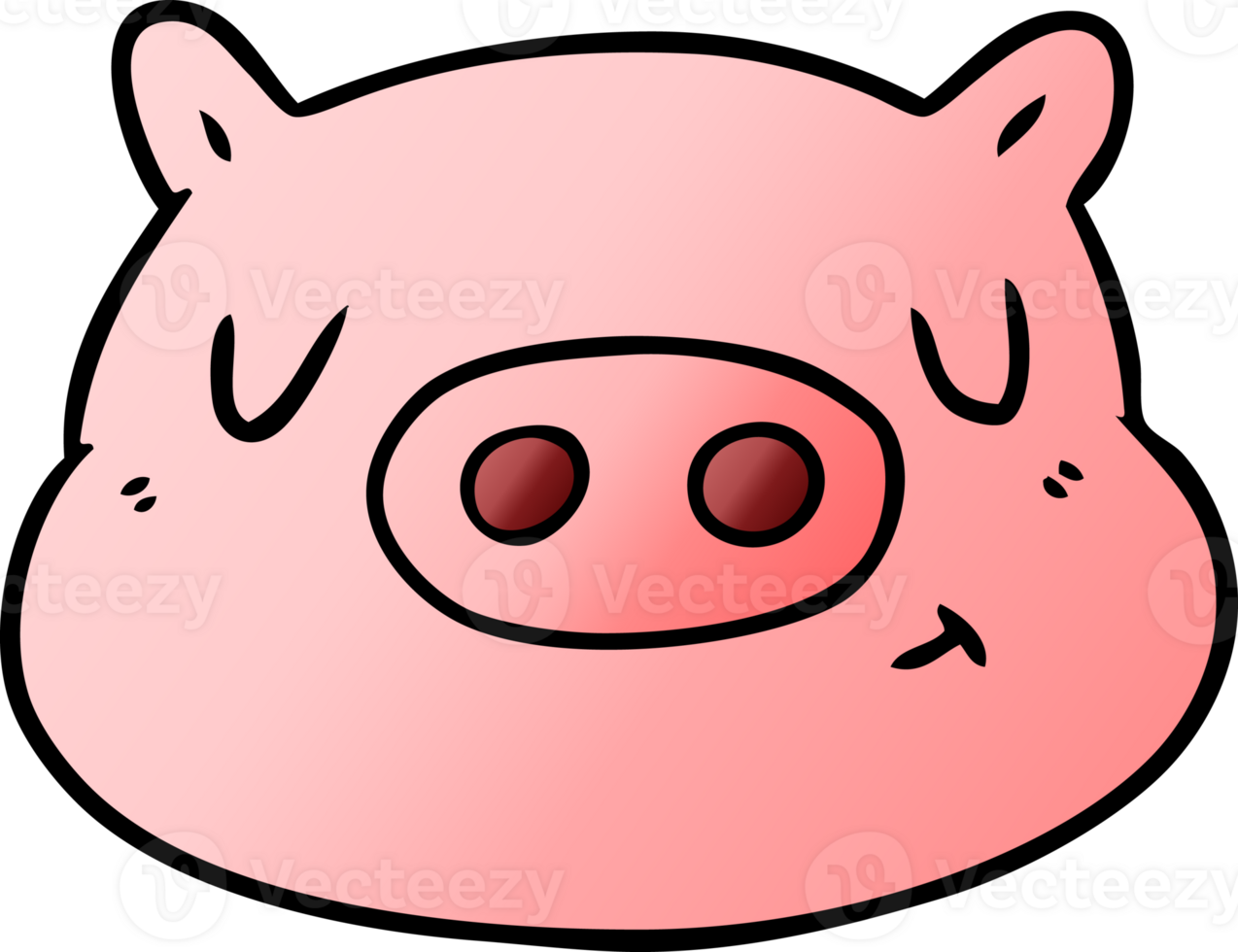 cartoon pig face png