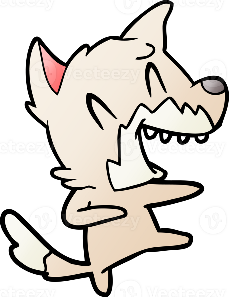 laughing fox dancing png