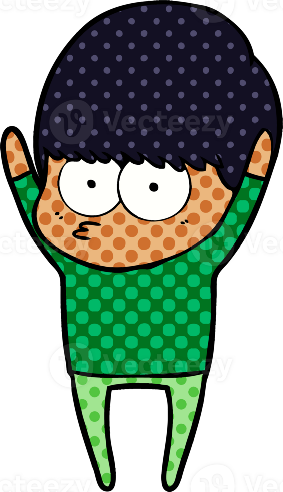 stretching cartoon boy png
