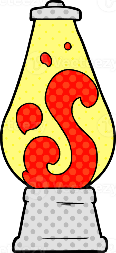 cartoon retro lava lamp png