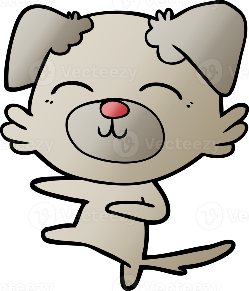 cartone animato cane calciando png