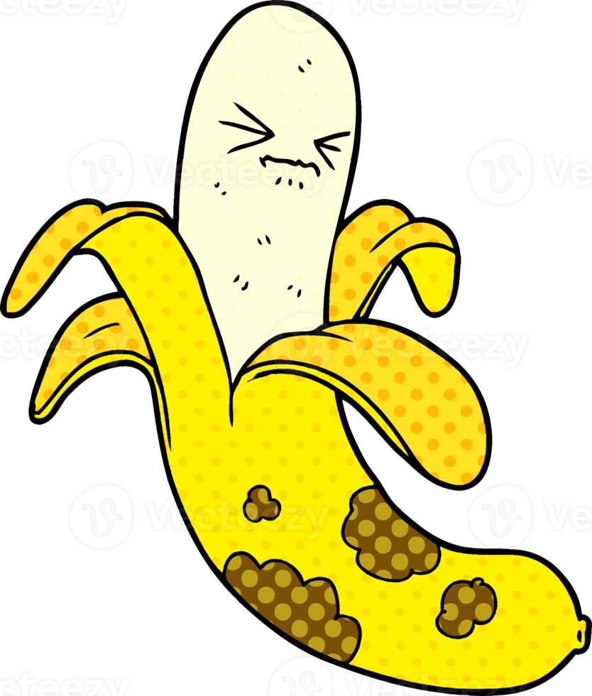 banane pourrie de dessin animé png