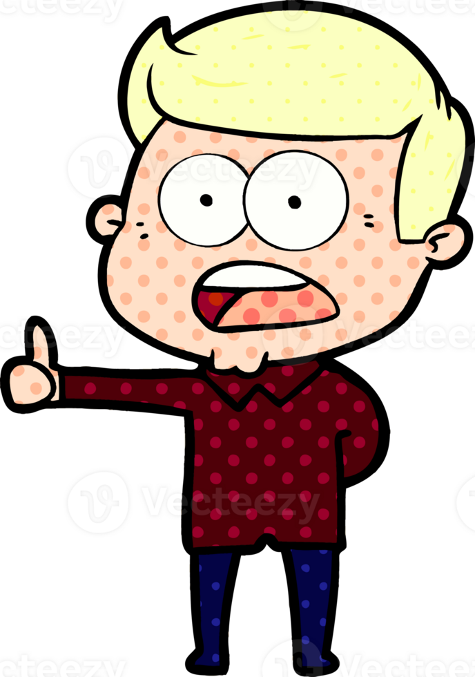 cartoon shocked man png