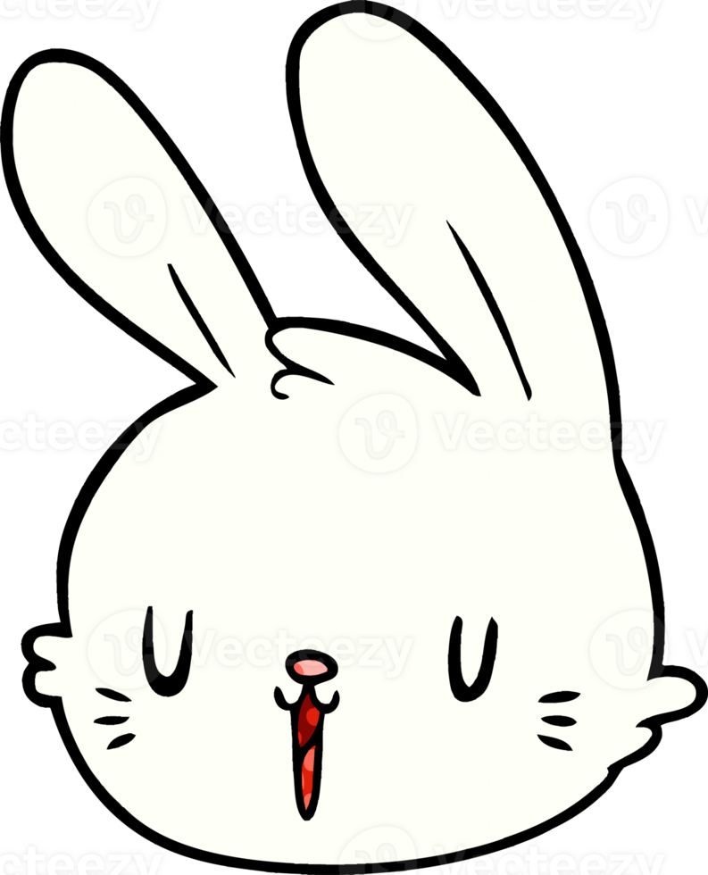 cartoon rabbit face png