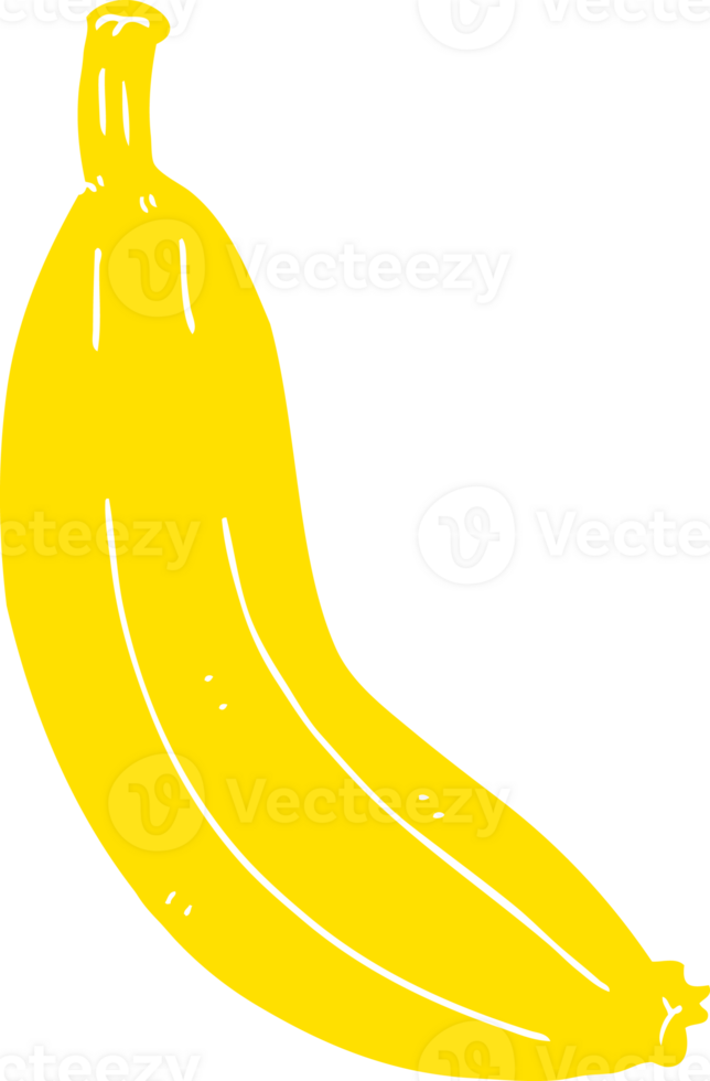 platt Färg stil tecknad serie banan png