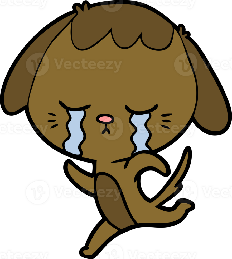 cartoon dog crying png