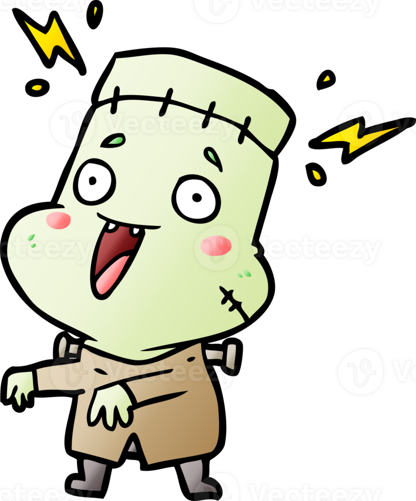 cartoon undead monster creation man png