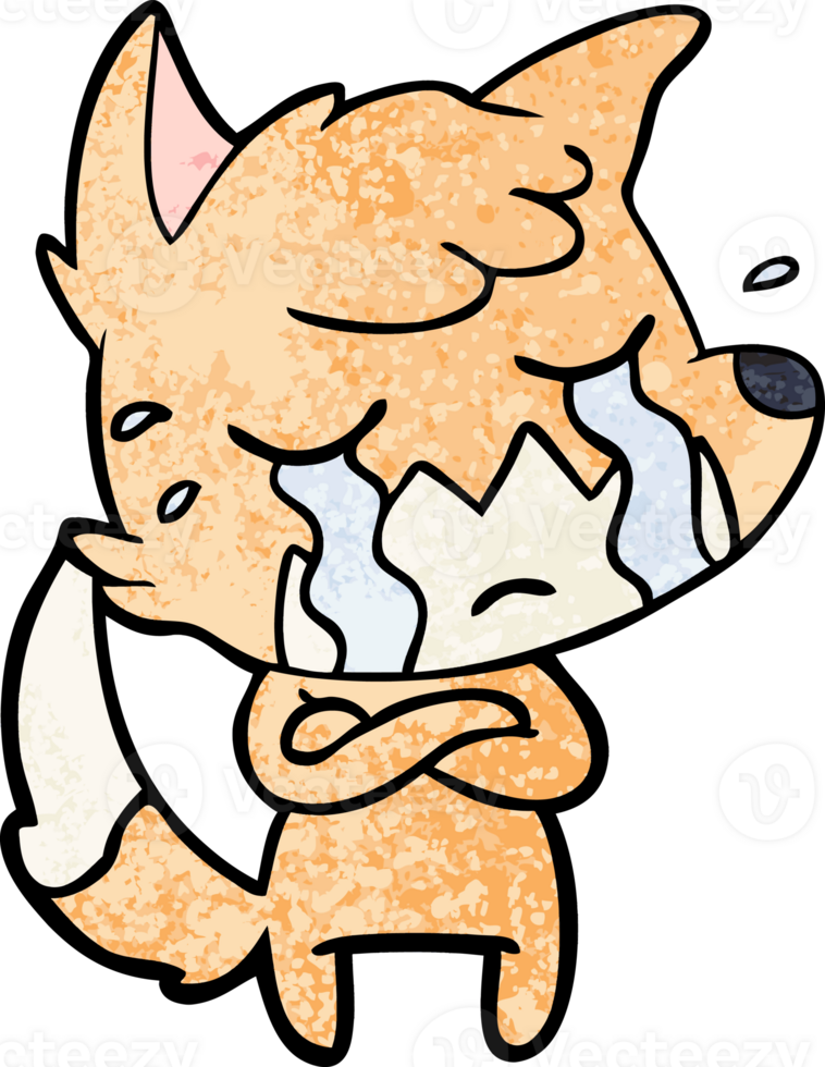 crying fox cartoon png
