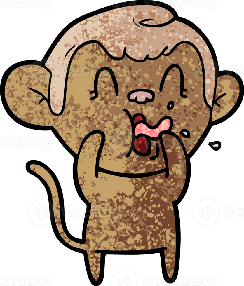 crazy cartoon monkey png