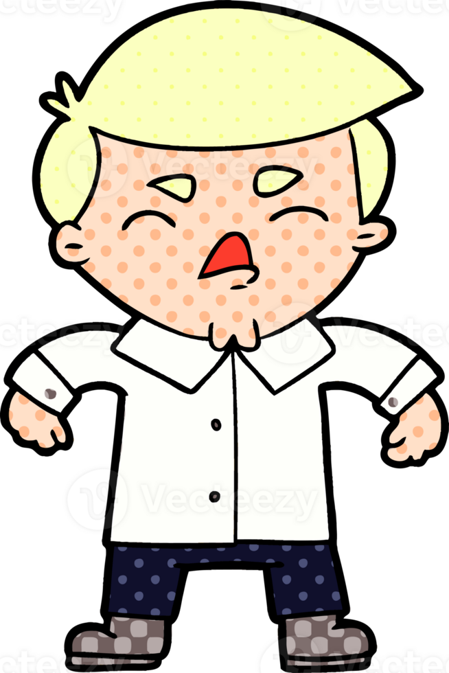 cartoon angry businessman png