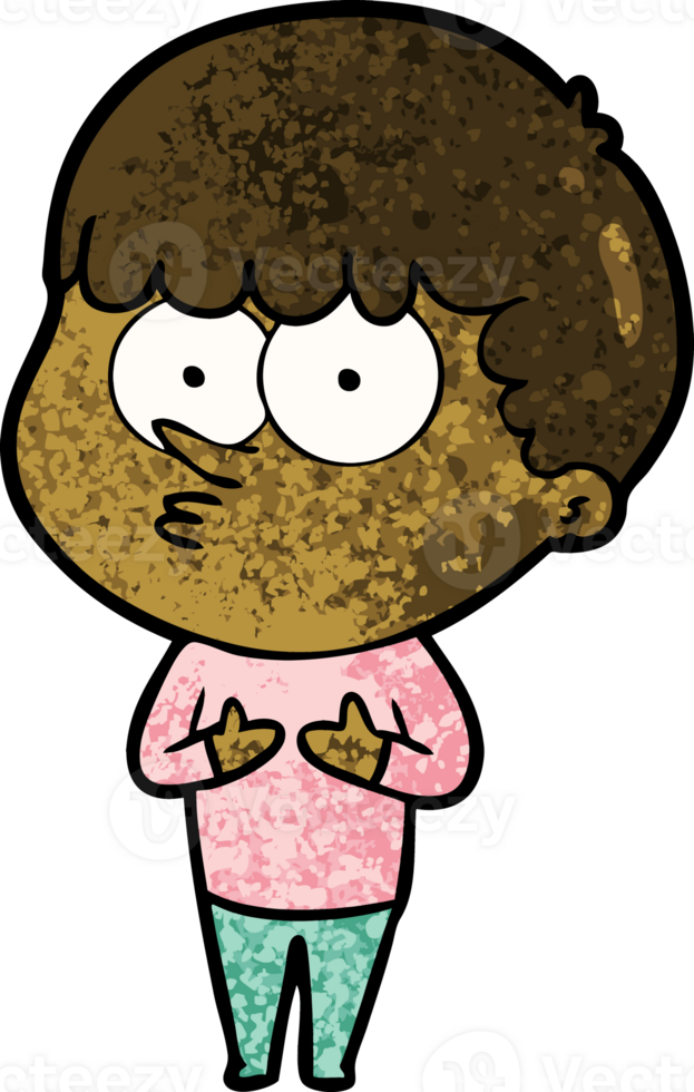 cartoon curious boy png