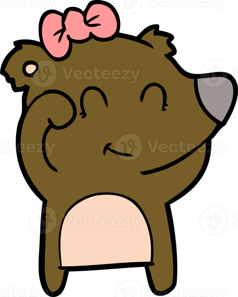female bear cartoon png