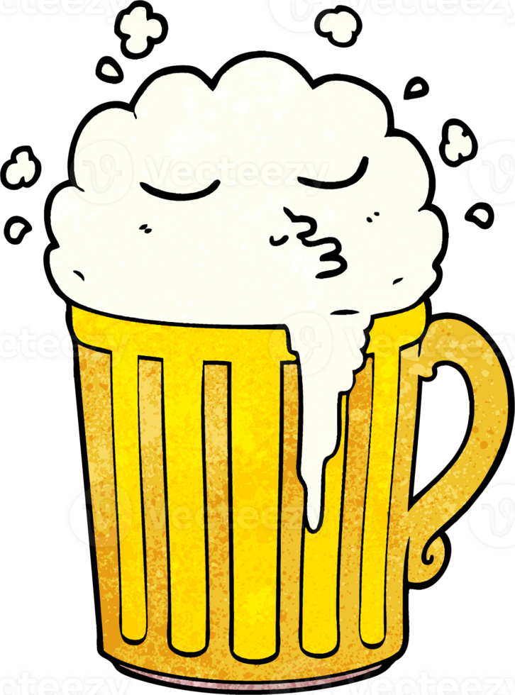 cartoon mug of beer png