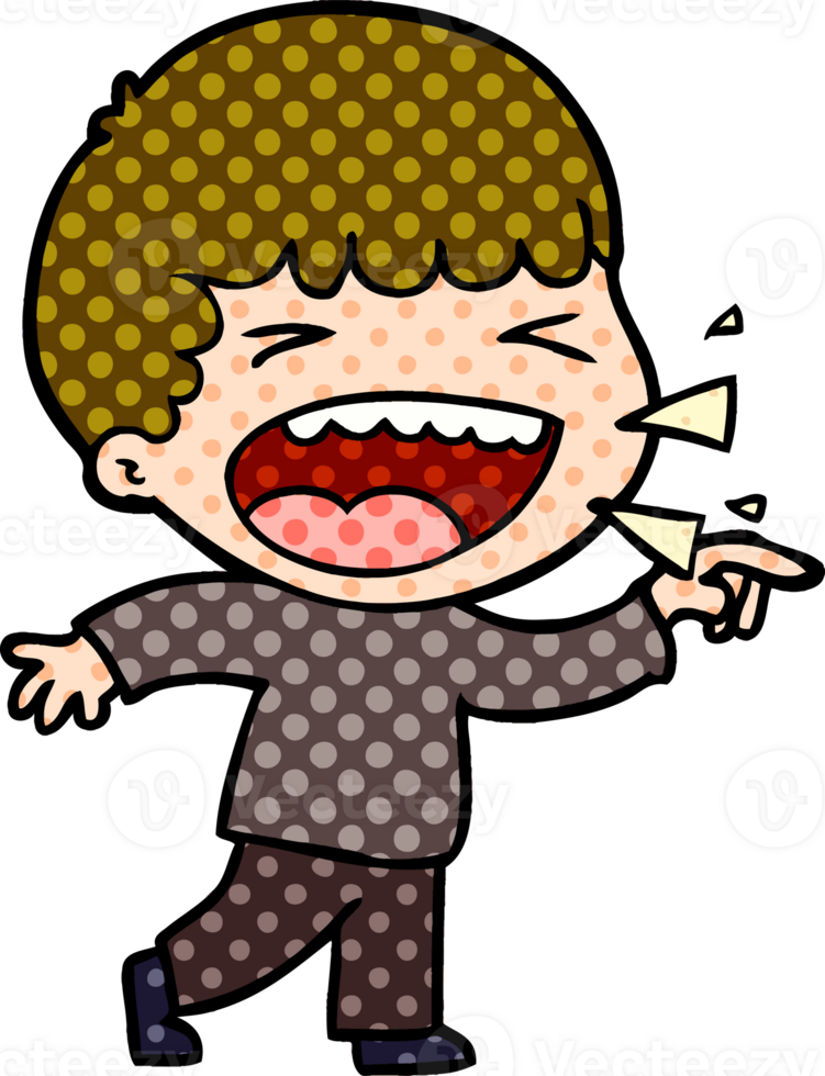 cartoon laughing man png