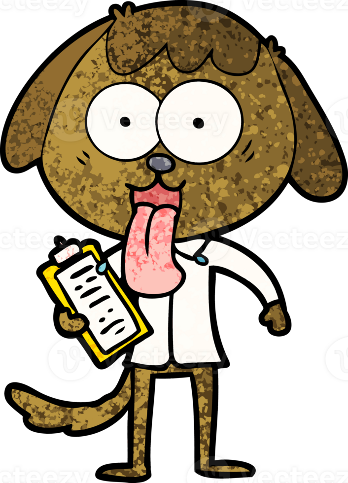 schattig tekenfilm hond vervelend kantoor overhemd png