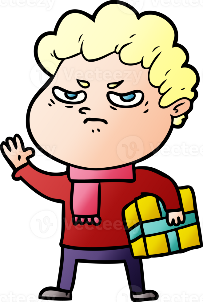 cartoon angry man png